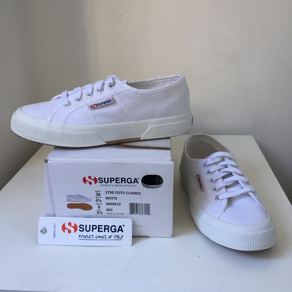Superga Classic Low-top Sneakers White size 6